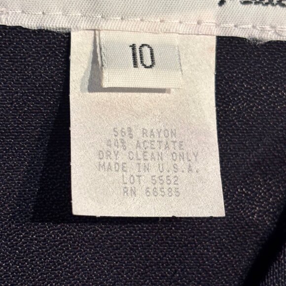 lois snyder dani max vintage navy blue paisley button up vest Boho Women's sz 10 - Picture 6 of 9